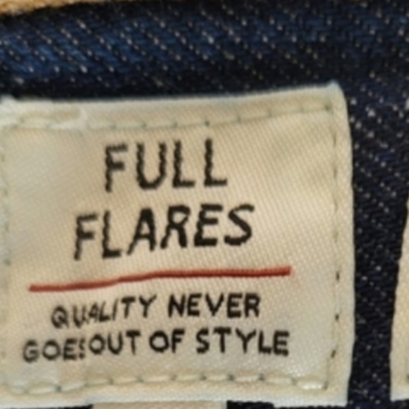 Levis Made & Crafted Womens Denim Jean 25 Full Flare High Rise Dark Blue New - Picture 5 of 11